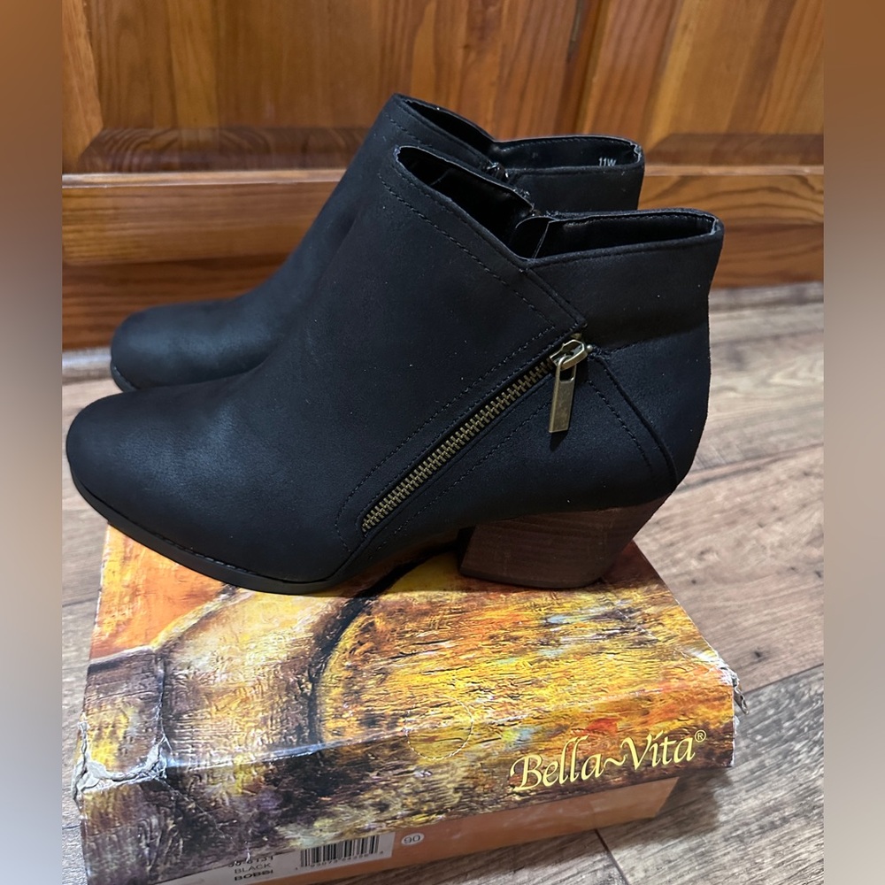 Bella Vita Black Ankle Boots for Women Size 11 New‎ n Box